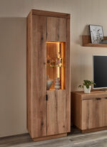 Vitrine, 2-türig, mit LED-Beleuchtung und Softclose 