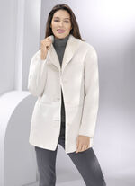 Jacke aus Veloursleder-Imitat 