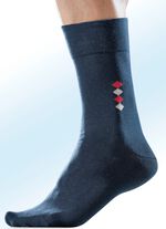 F&uuml;nferpack Socken mit handgekettelter Spitze und druckfreiem Bund 