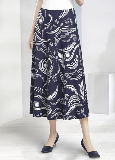 Rock mit ausdrucksstarker Dessinierung 