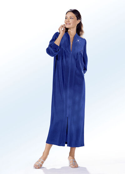 Hausmantel mit Strasszier 