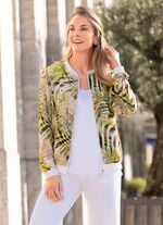 Blusenjacke mit Ripp-Jersey 