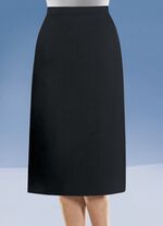 Rock mit Diorfalte in 6 Farben SCHWARZ