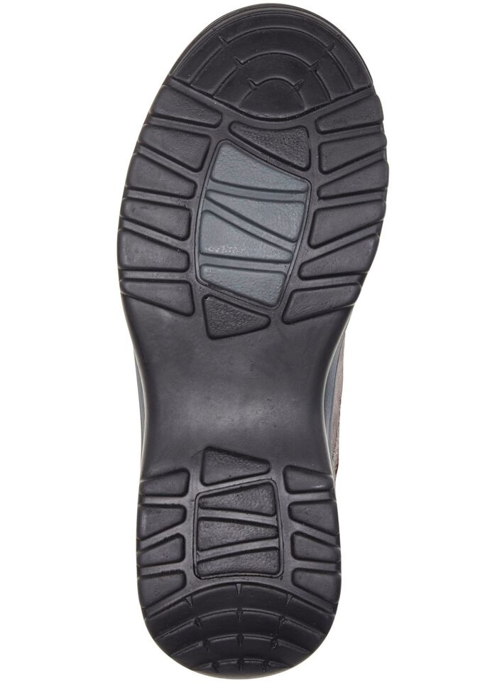 ELENA EDEN Schn&uuml;rschuh aus teilweise gepr&auml;gtem Nubukleder GRAU-SCHWARZ-BURGUND