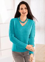 Pullover mit h&uuml;bschem Perlfangdessin 