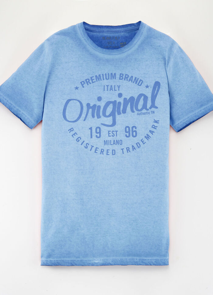 T-Shirt von &bdquo;Milano Italy&ldquo; in 3 Farben T&Uuml;RKISBLAU