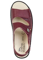ELENA EDEN, bequeme Damen-Sandalen, Weite H, mit herausnehmbarem Fußbett BORDEAUX