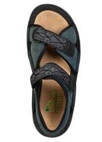 ELENA EDEN, sportliche Damen-Sandalen, Weite G, mit Klettverschluss DUNKELBLAU