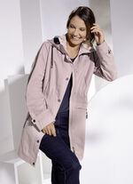 Kurzmantel mit abnehmbarer Kapuze 