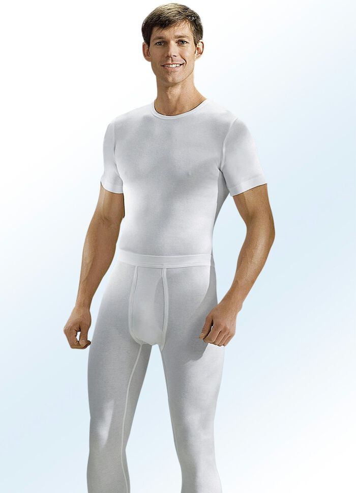 Hermko Dreierpack Unterhosen aus Feinripp mit Eingriff, wei&szlig; 