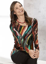 Shirt mit silberfarbenen Zierpl&auml;ttchen 