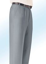 "Klaus Modelle"-Hose mit seitlichen Paspeltaschen SCHILFGR&Uuml;N MELIERT