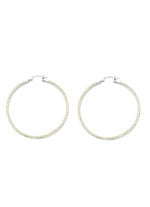 Funkelnde Creolen aus Silber 925/- fein 