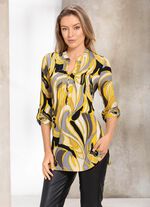 Shirt-Tunika mit aufspringenden F&auml;ltchen 