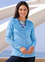 Strickjacke in Mustermix 