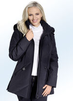 Funktionsjacke mit Regenschild an der Kapuze 