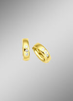 Klappcreolen mit synth. Zirkonia 