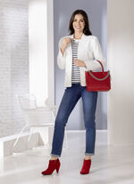 Kurzblazer mit Reißverschlusstaschen 