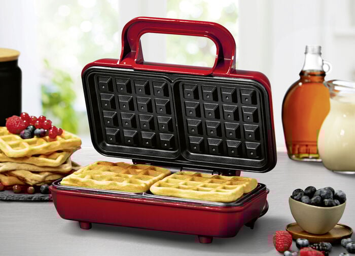 Waffeleisen f&uuml;r 2 Belgische Waffeln 