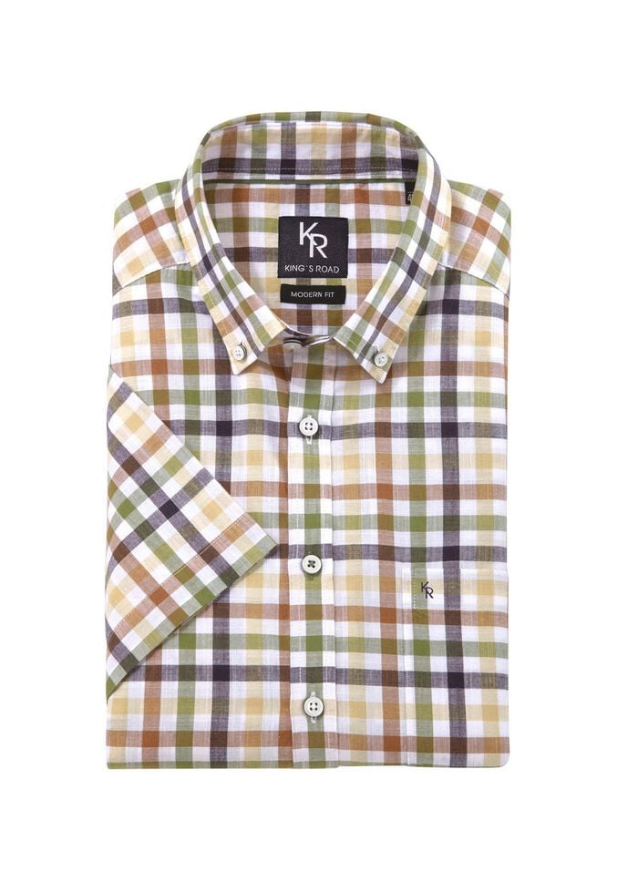 "King's Road"-Hemd mit Button-Down-Kragen in 4 Farben 