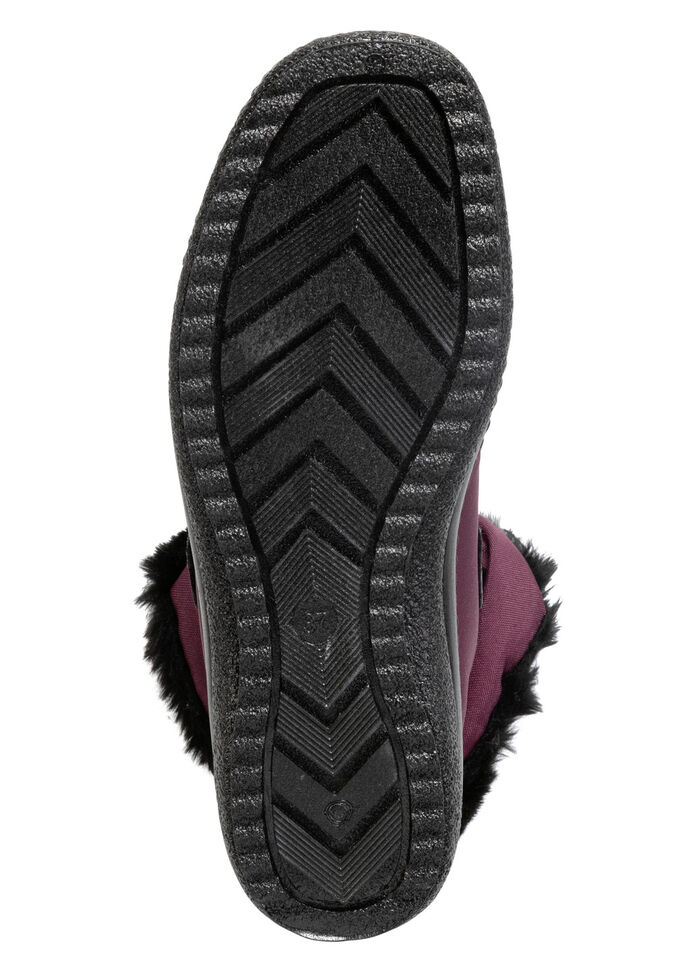 ELENA EDEN Stiefelette aus weichem Textilmaterial BORDEAUX
