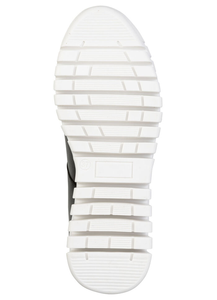 ELENA EDEN, stylische Damen-Sneaker, Weite G, mit herausnehmbarem Fußbett SCHWARZ-ALTSILBER