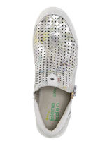 ELENA EDEN Bootie aus zart schimmerndem Rind-Nubukleder ECRU