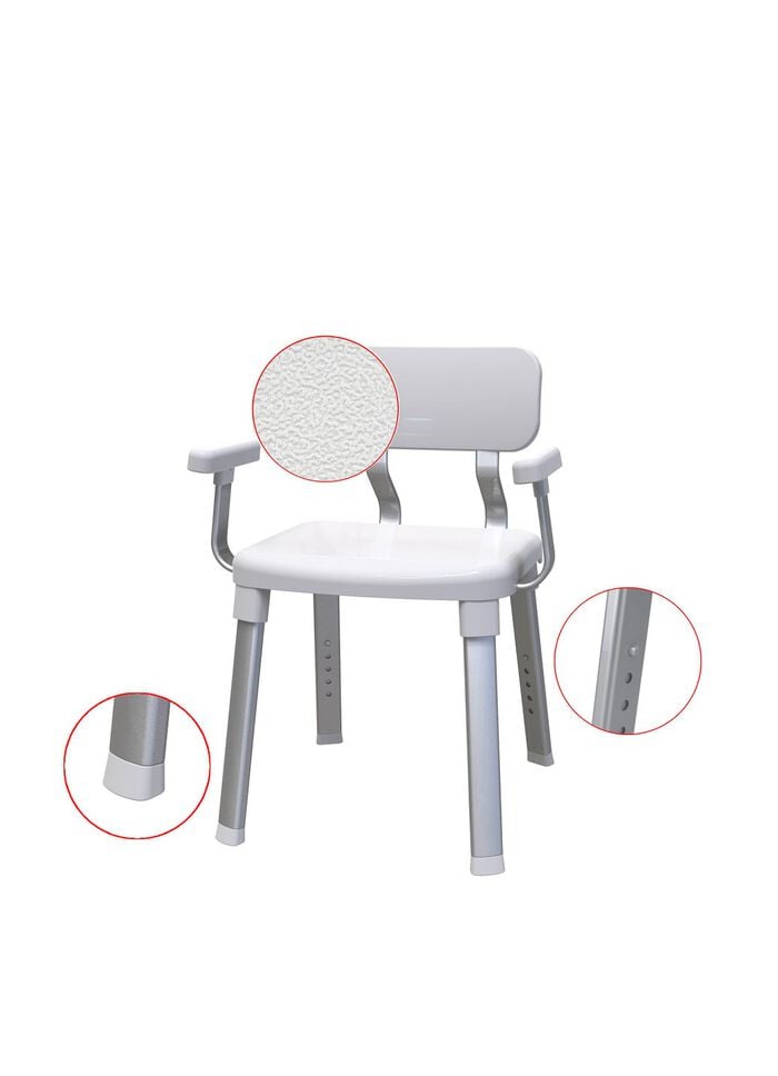 Dusch- und Badestuhl f&uuml;r sicheres Duschen und Baden 