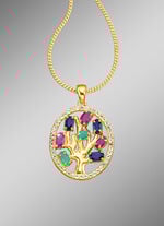 Anhänger Lebensbaum mit Panzerkette 