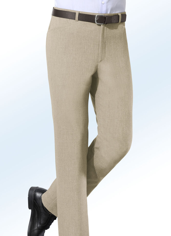 "Klaus-Modelle"-Hose mit Gürtel in 5 Farben BEIGE