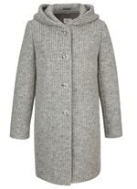 Longjacke mit fester Kapuze 