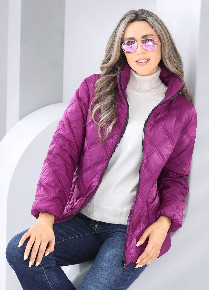 Jacke mit Rei&szlig;verschlusstaschen 