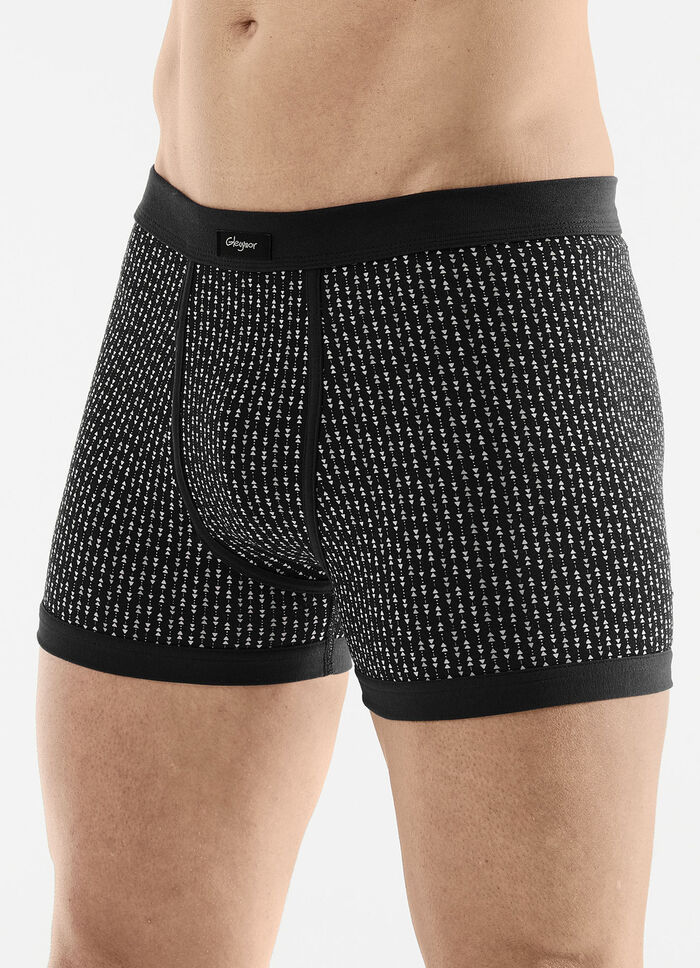 Viererpack Unterhosen mit Eingriff aus Feinjersey 