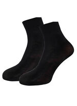 "Cotton-Feeling" S&ouml;ckchen, Dreierpack SCHWARZ