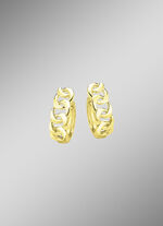 Moderne Creolen mit Klappverschluss 