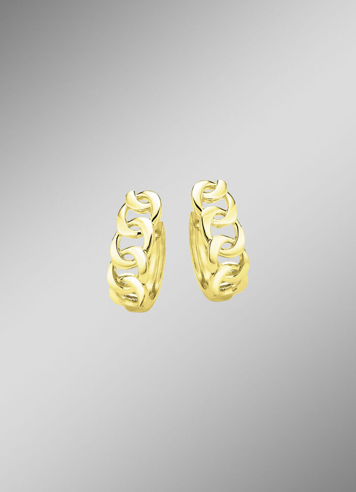 Moderne Creolen mit Klappverschluss 