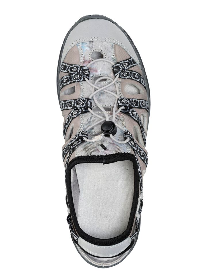 ELENA EDEN Sandale mit Textilbord&uuml;re 