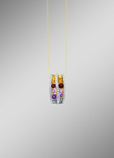 Multicolor Anhänger aus Gold 