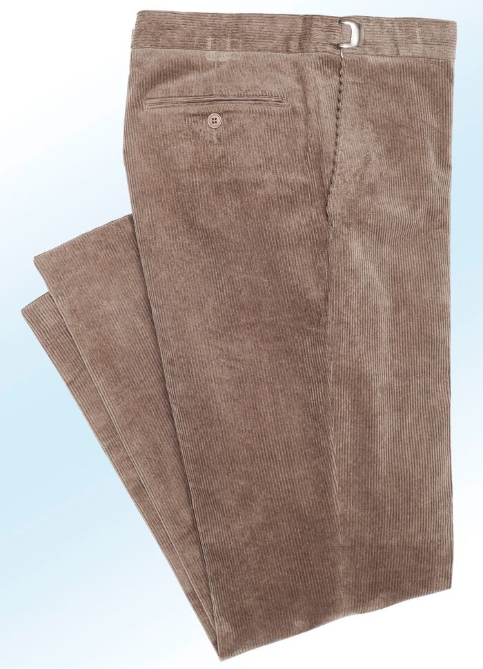 Bundverstellerhose mit Bund&uuml;bertritt in 4 Farben SAND