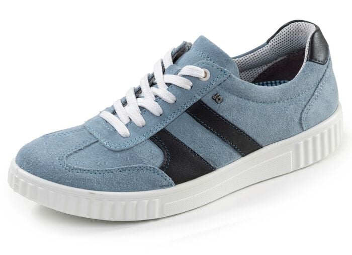 Sportliche Damen-Schn&uuml;rschuhe, Weite H, mit herausnehmbarem Fu&szlig;bett BLAU