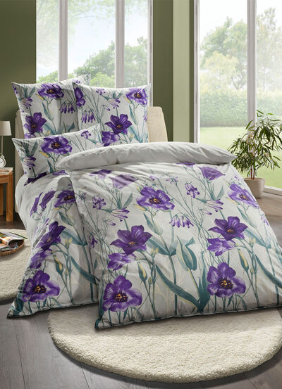 Beidseitig bedruckte Bettwäsche-Garnitur von Florella 