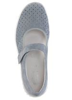 ELENA EDEN Spangenschuh aus Veloursleder mit luftigen Durchbr&uuml;chen 