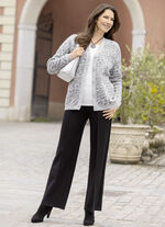 Hose in modischer Weite SCHWARZ