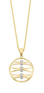 Filigraner Anh&auml;nger mit synth. Zirkonia 