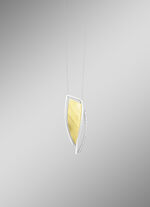 Moderner Anh&auml;nger in Bicolor mit Zirkonia 