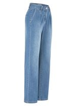 Jeans mit Bundfalten  