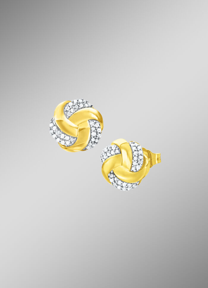 Ohrstecker in Knotenform 