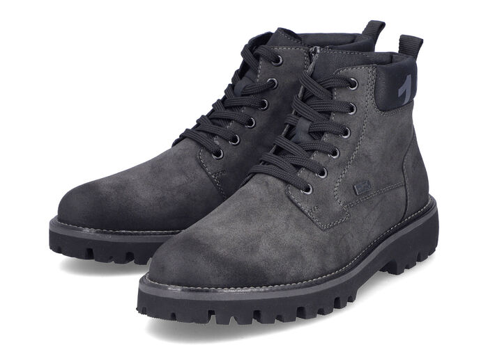 Rieker, gefütterte Herren-Boots, Winterschuhe, Weite H, mit Reißverschluss ANTHRAZIT