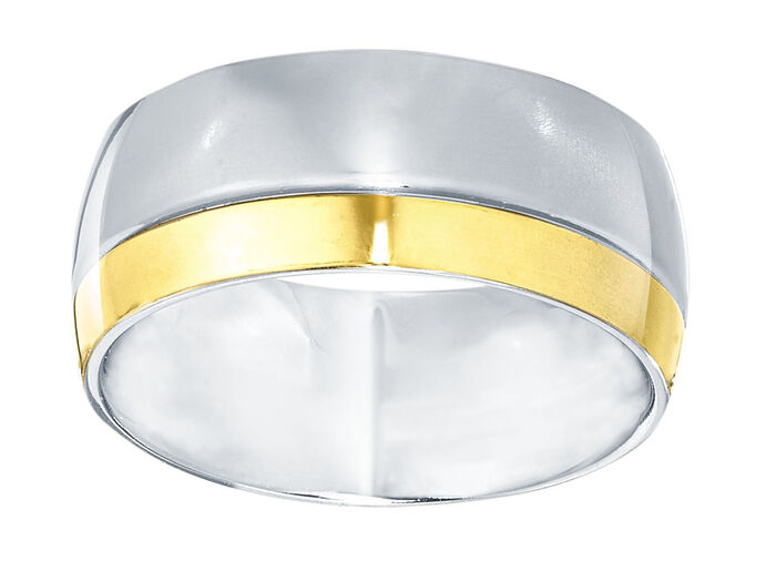 Damenring in Hochglanz und in Bicolor 