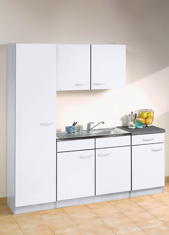 K&uuml;chenm&ouml;bel mit melaminharzbeschichteter Oberfl&auml;che WEISS